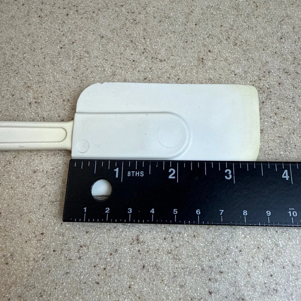 Vintage Pyrex Accessories Rubber Spatula Bowl Scraper All Purpose White 10